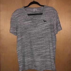 PINK VS Cutout V-Neck T-Shirt